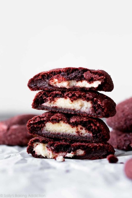 Red Velvet Cookies with Cream Cheese Filling