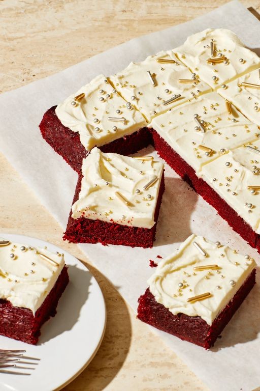 Red Velvet Sheet Cake with Cream Cheese Icing