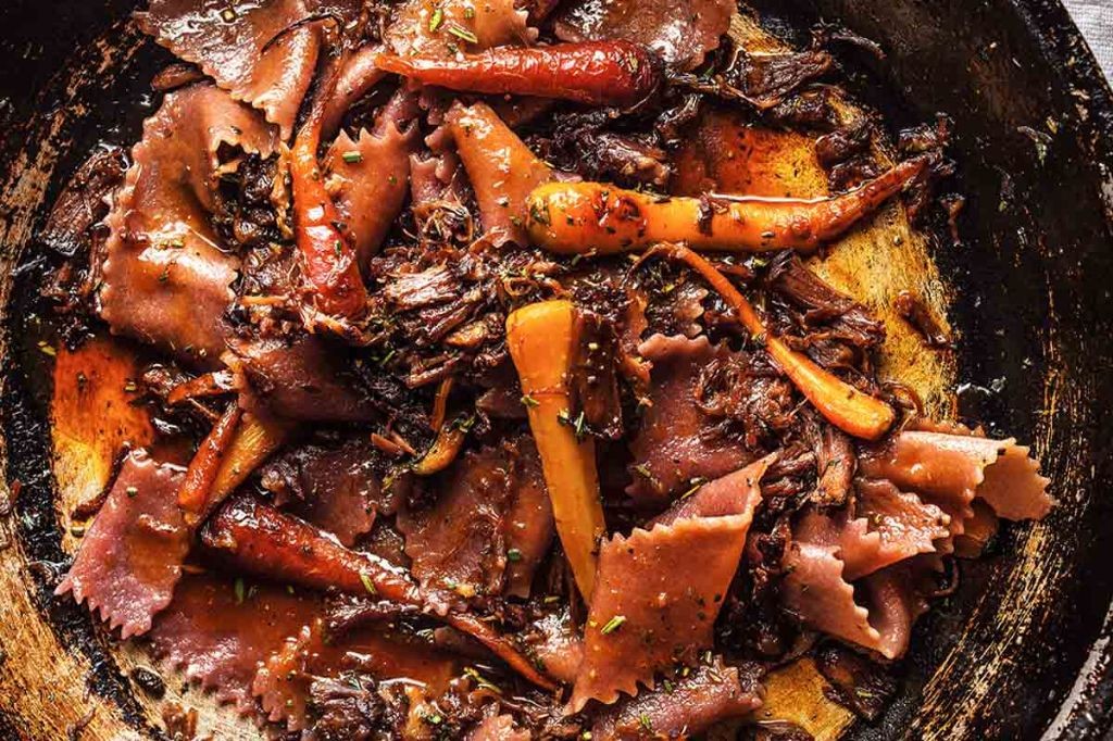 Red Wine Steak Pasta