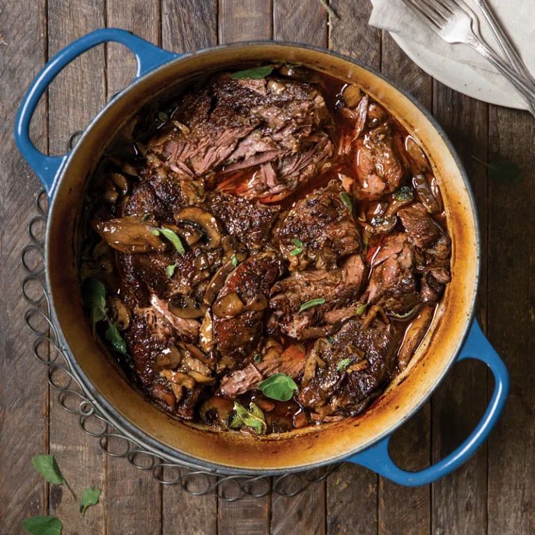 Red Wine and Mushroom Roast Beef