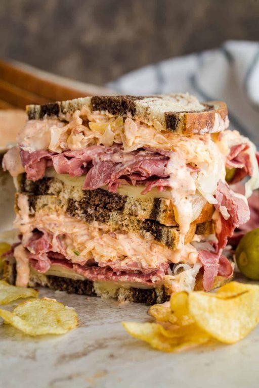 Reuben Sandwich with Homemade Russian Dressing
