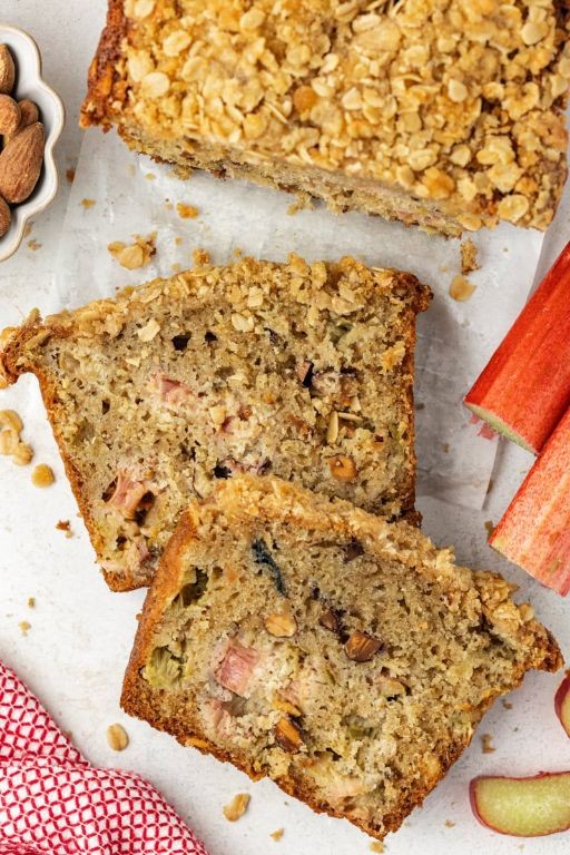 Rhubarb Carrot Bread with Pecans
