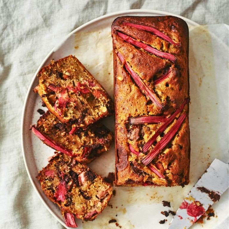 Rhubarb Chocolate Chip Bread