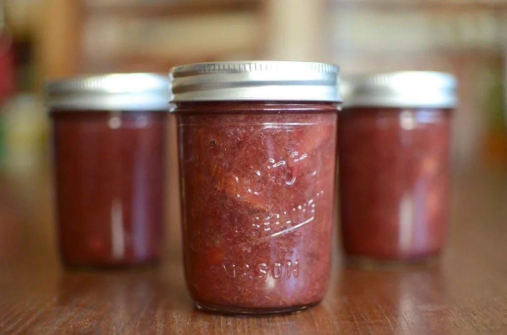 Rhubarb Hibiscus Jam