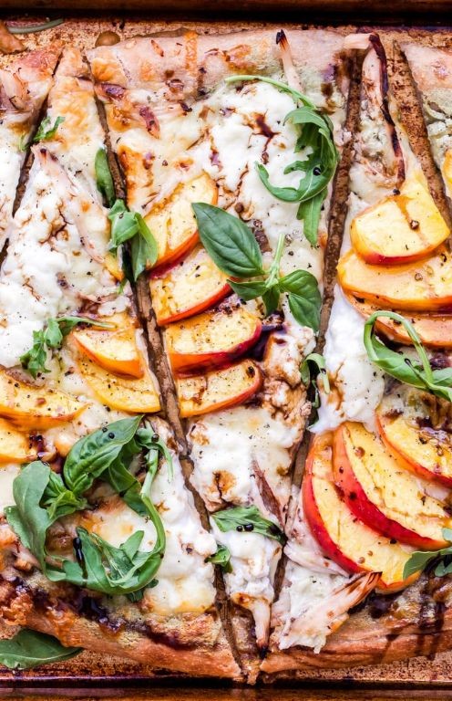 Ricotta Chicken Pizza with Arugula