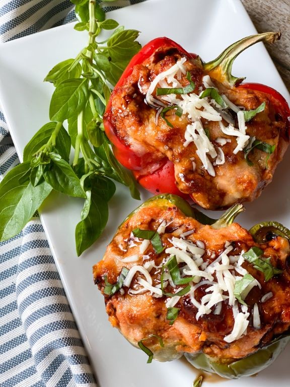 Ricotta and Chicken Stuffed Peppers