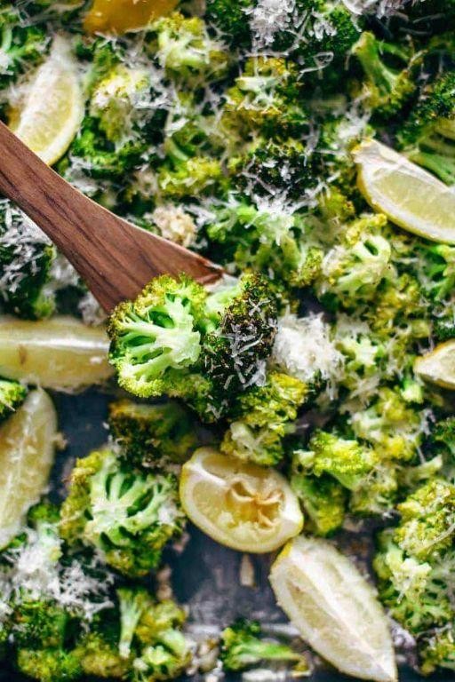 Roasted Broccoli with Parmesan and Lemon