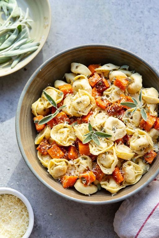 Roasted Butternut Squash Tortellini with Sage Butter