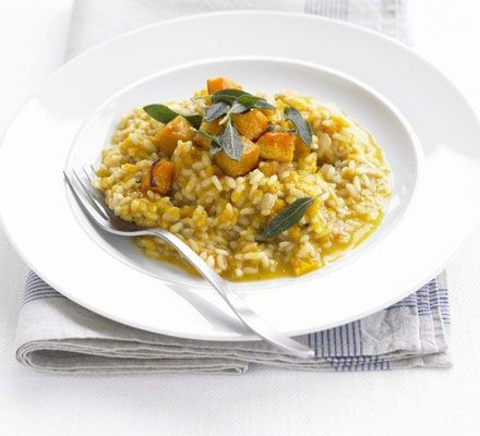 Roasted Butternut Squash and Sage Risotto