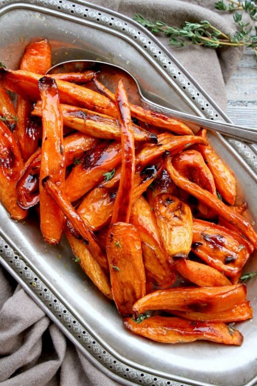 Roasted Carrots with Thyme and Honey