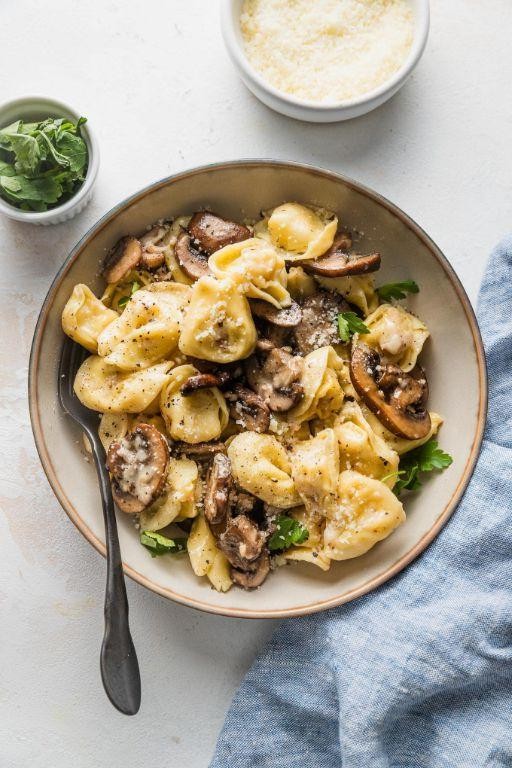 Roasted Garlic Mushroom Tortellini