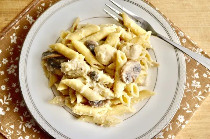 Roasted Garlic and Mushroom Alfredo Sauce