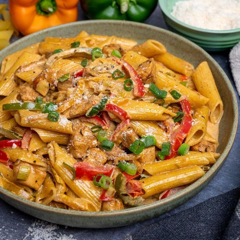 Roasted Garlic and Mushroom Rasta Pasta