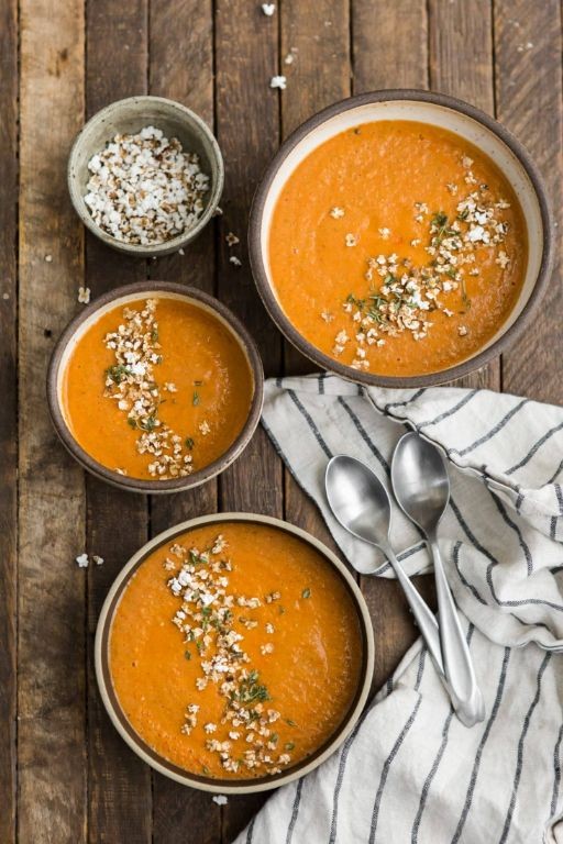 Roasted Garlic and Sorghum Soup