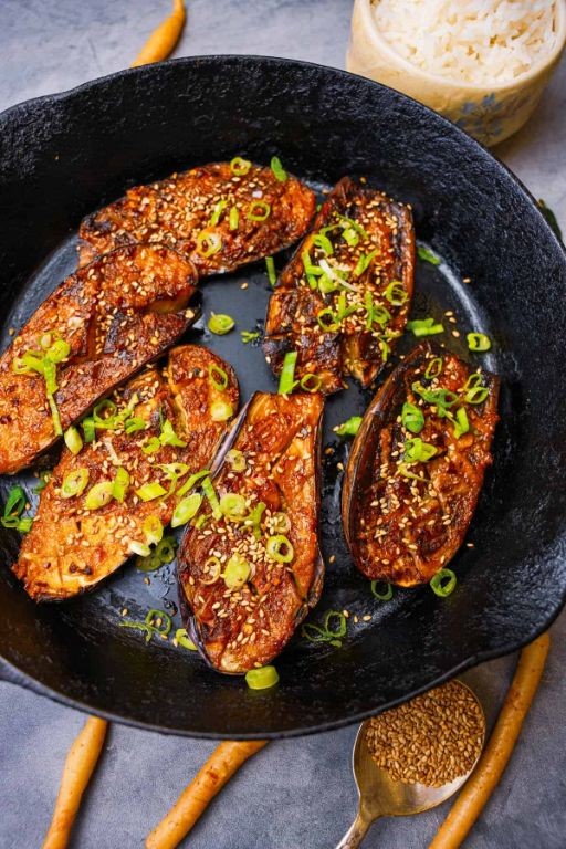 Roasted Japanese Eggplant with Shichimi Togarashi