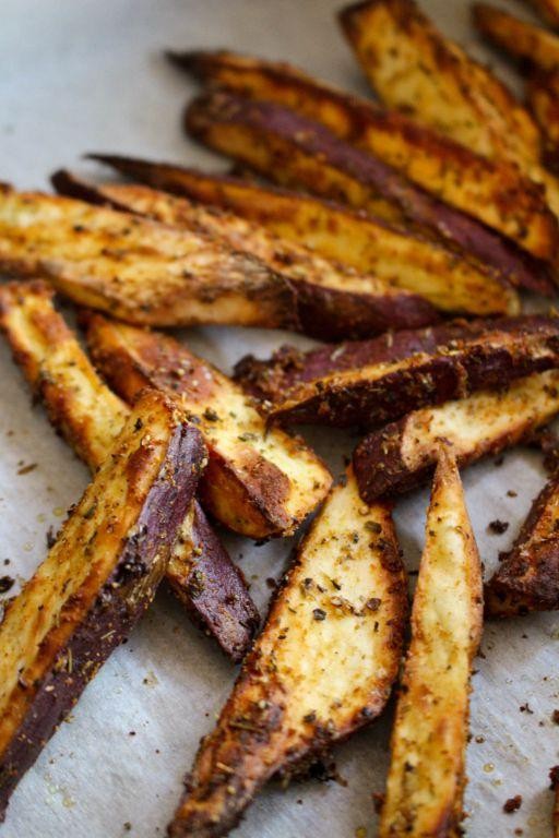 Roasted Korean Sweet Potato Wedges