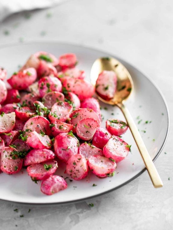 Roasted Radishes with Sea Salt