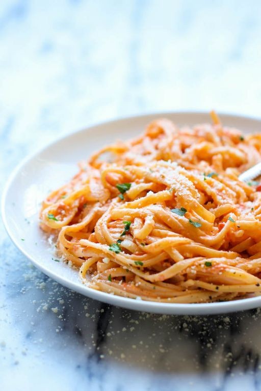 Roasted Red Pepper Alfredo Sauce