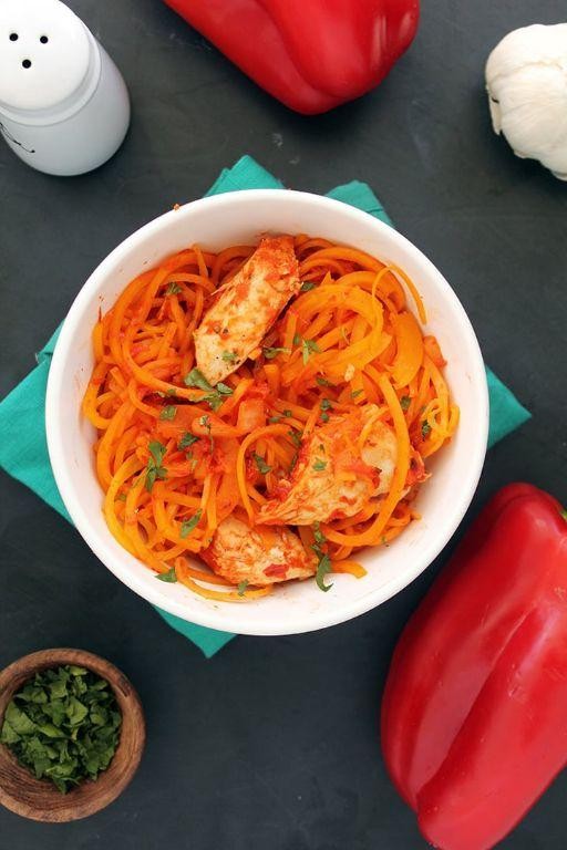 Roasted Red Pepper Butternut Squash Pasta Sauce