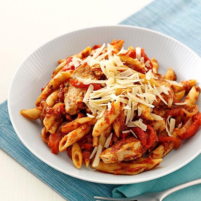 Roasted Red Pepper Chicken Penne