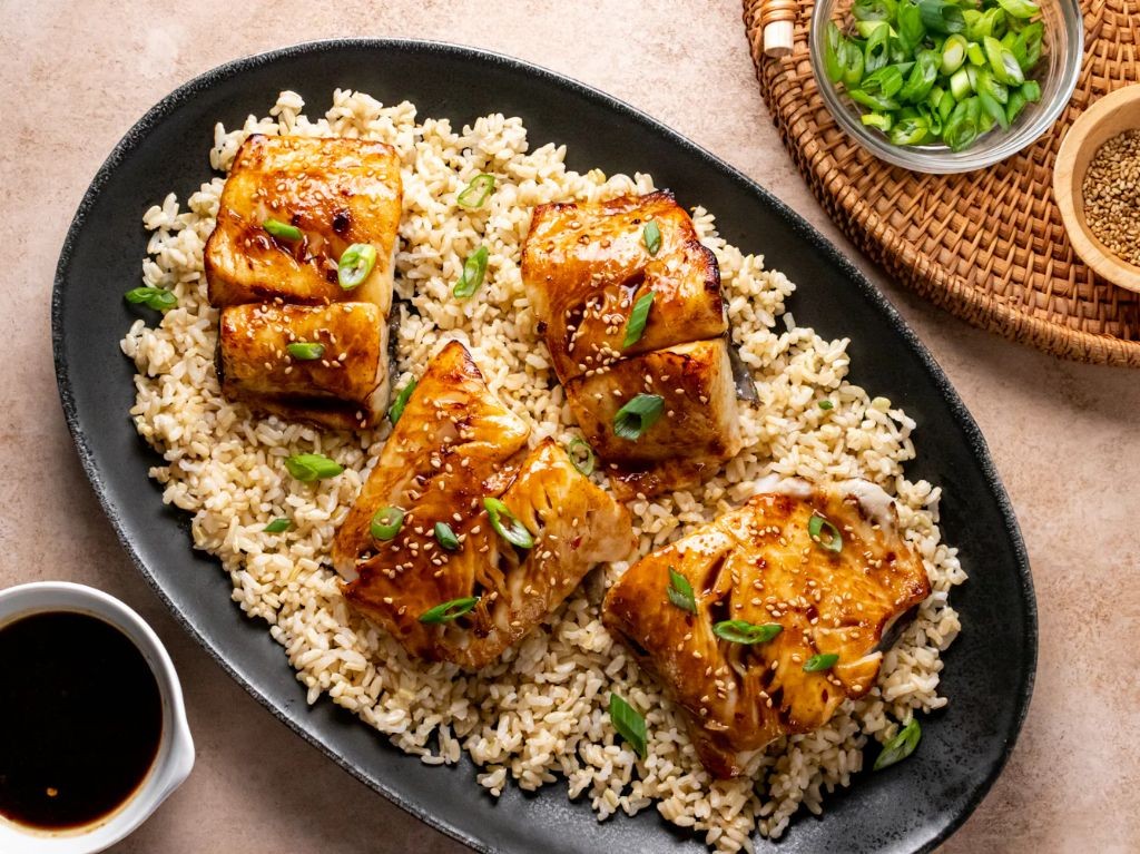 Roasted Sablefish with Teriyaki Glaze