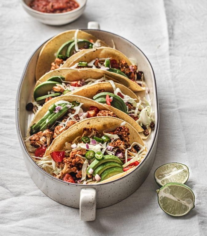 Roasted Sheet Pan Cauliflower Tacos