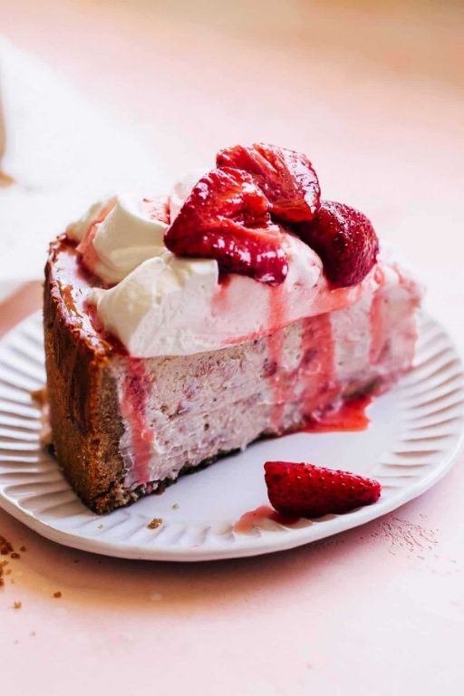 Roasted Strawberry Cheesecake Topping