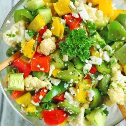 Roasted Vegetable Low Carb Salad
