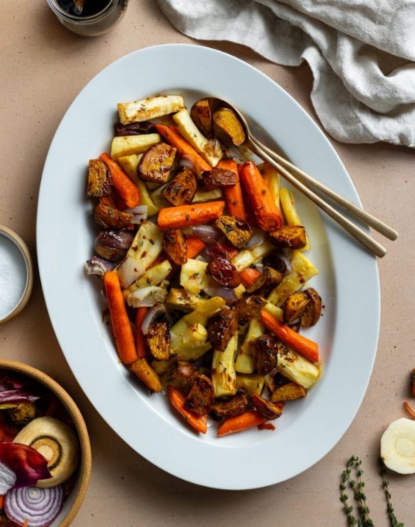 Roasted Vegetable Medley with Balsamic Demi-Glace