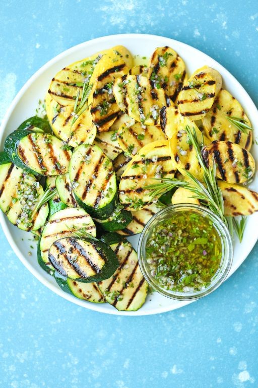 Roasted Zucchini with Garlic and Herbs