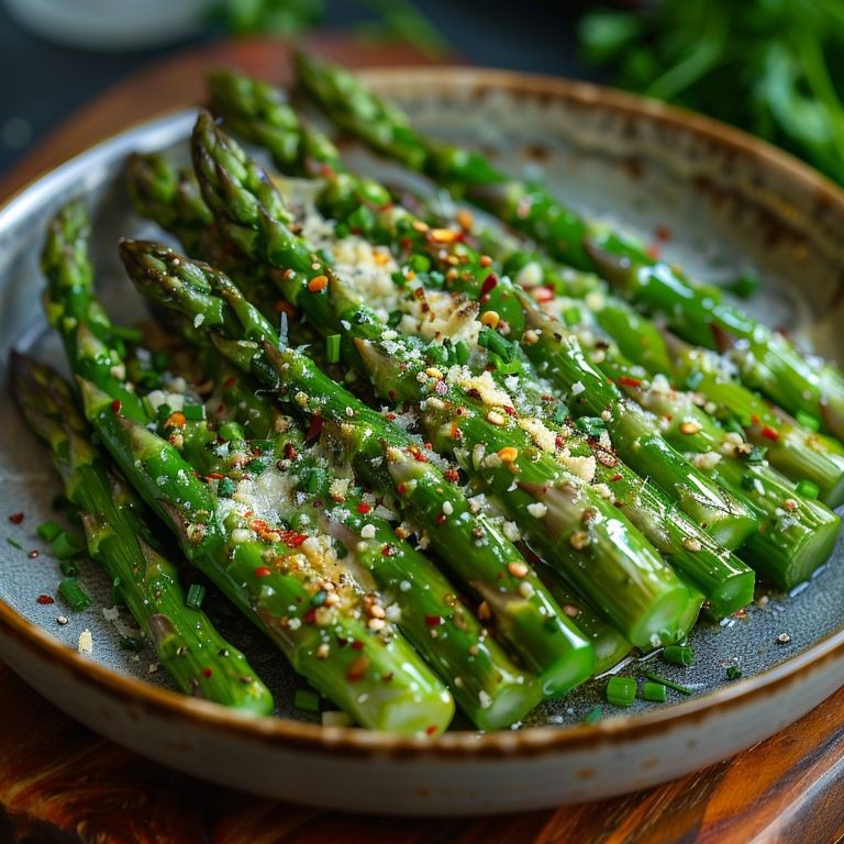 Roasted canned asparagus with parmesan