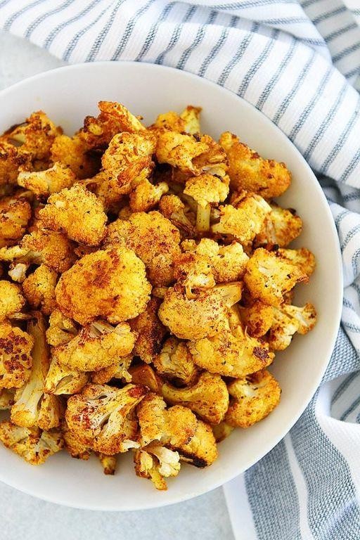 Roasted cauliflower with turmeric