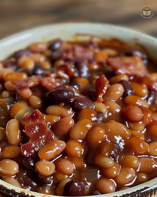 Root Beer Glazed Pork and Beans