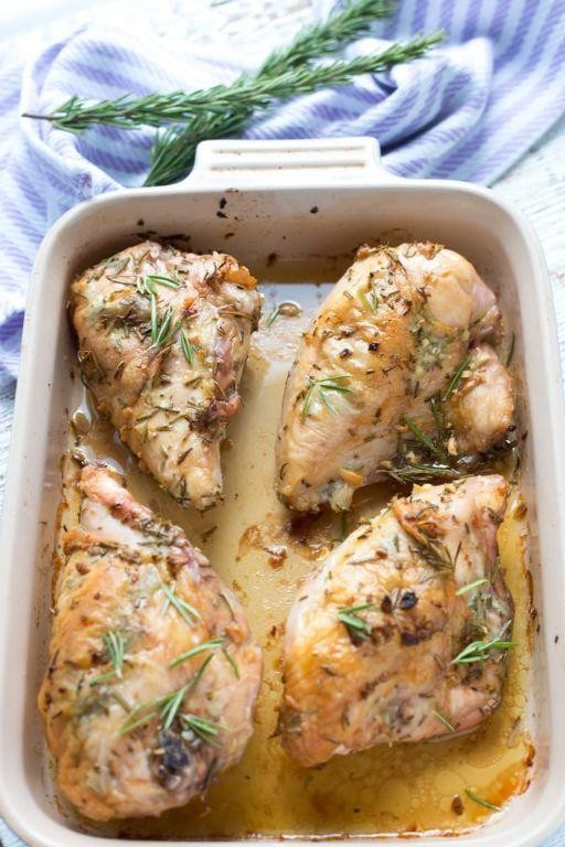 Rosemary Garlic Baked Chicken Breast