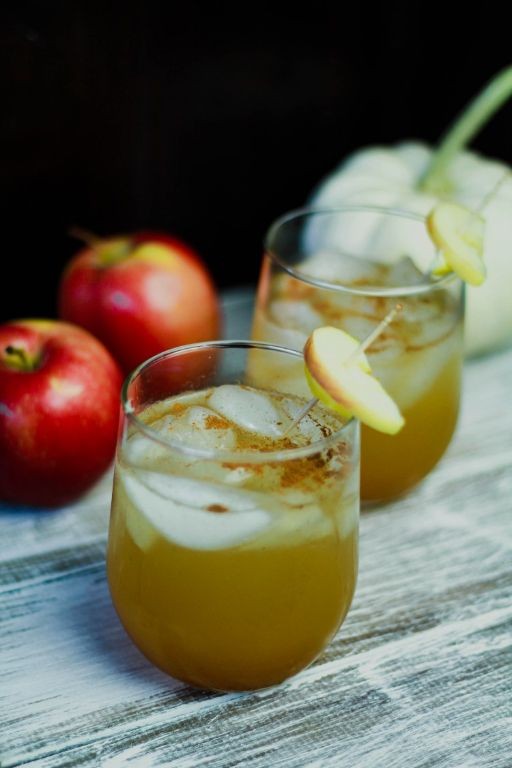 Rosemary Infused Apple Cider Gin Cocktail