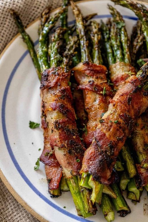 Rosemary Infused Bacon Wrapped Asparagus