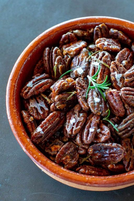 Rosemary Sea Salt Roasted Pecans