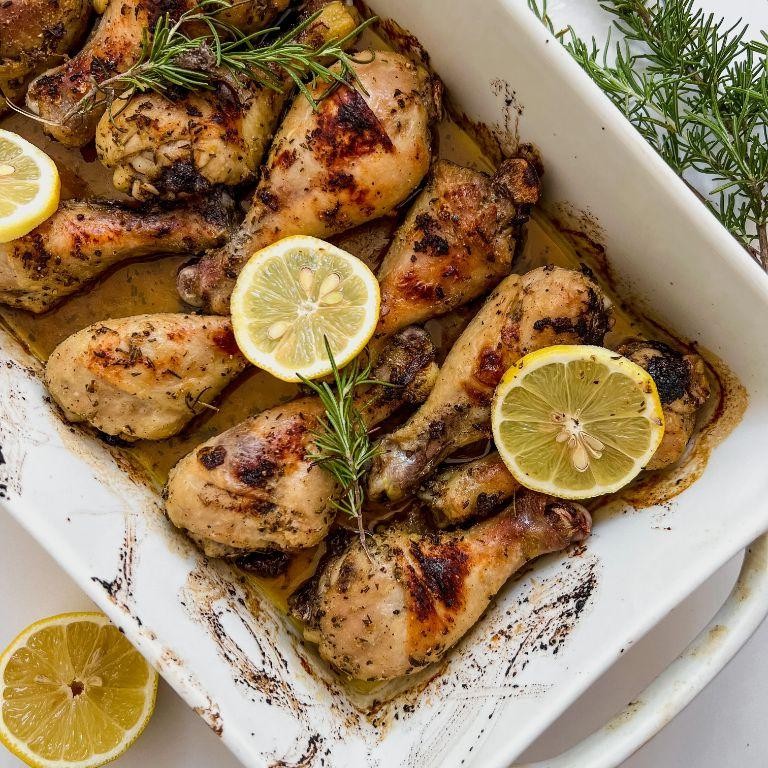Rosemary and Lemon Roasted Chicken Legs