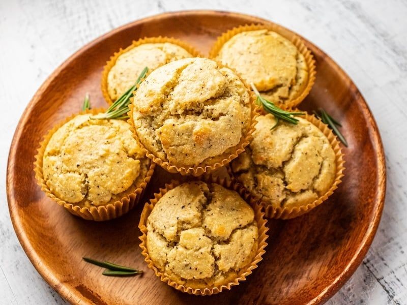 Rosemary and Olive Oil Savory Muffins