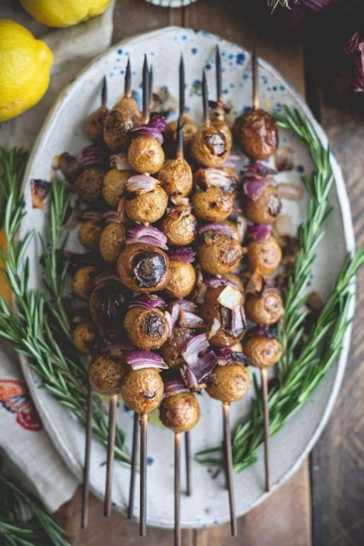 Rosemary and Thyme Mini Potato Skewers