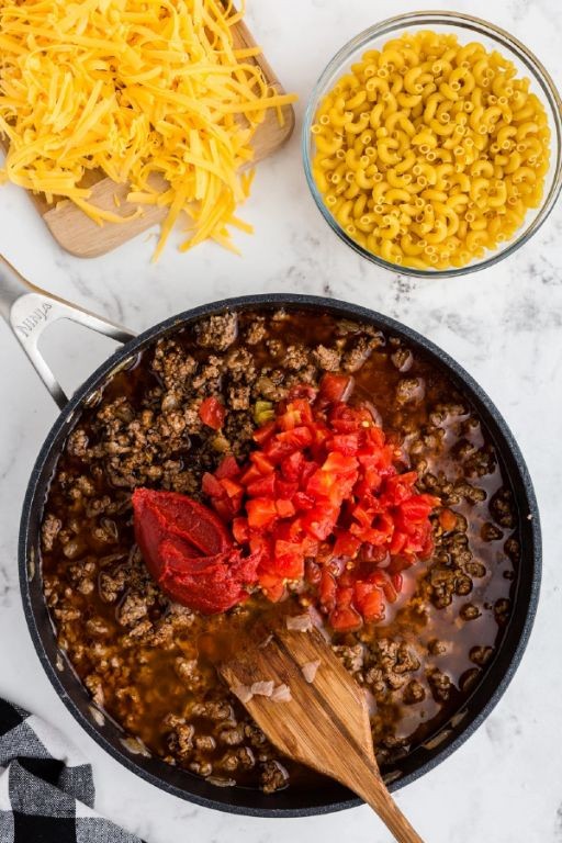 Rotel Ground Beef Chili Mac