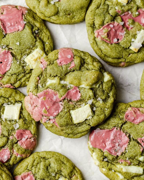 Ruby Chocolate Cookies with White Chocolate Chips