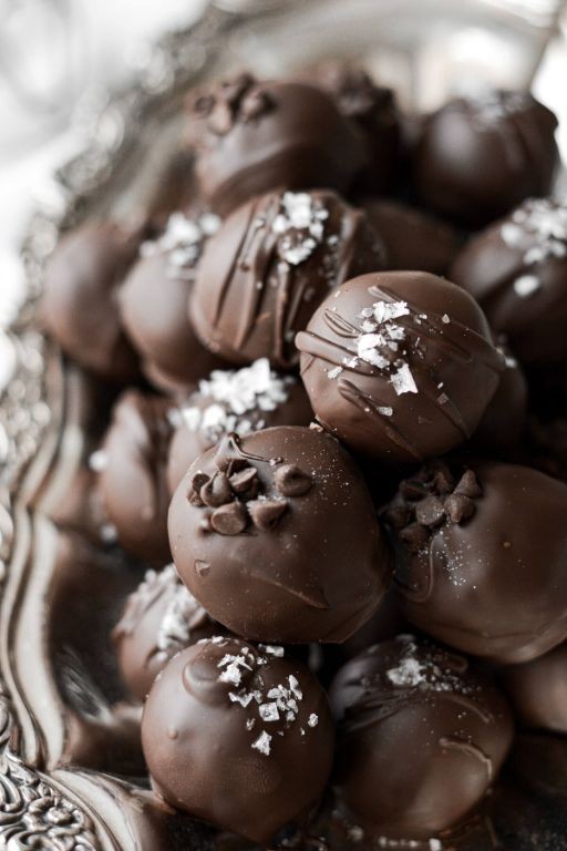 Ruby Chocolate Truffles with Sea Salt
