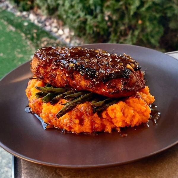 Rum Glazed Pork Chops