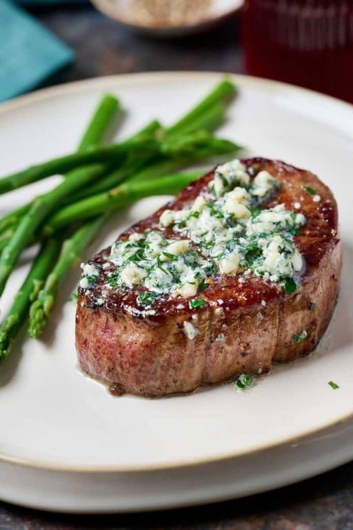 Rump Steak with Blue Cheese Butter
