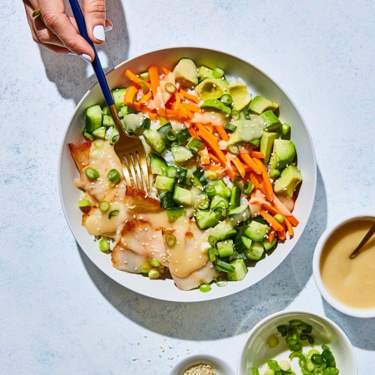 Sablefish Poke Bowl with Sesame Dressing