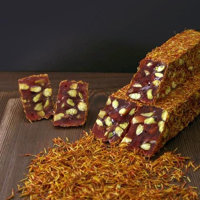 Saffron and Pistachio Turkish Delight
