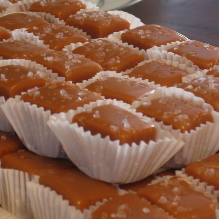 Salted Caramel Divinity Squares