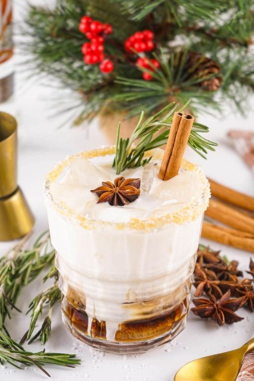 Salted Caramel Eggnog White Russian