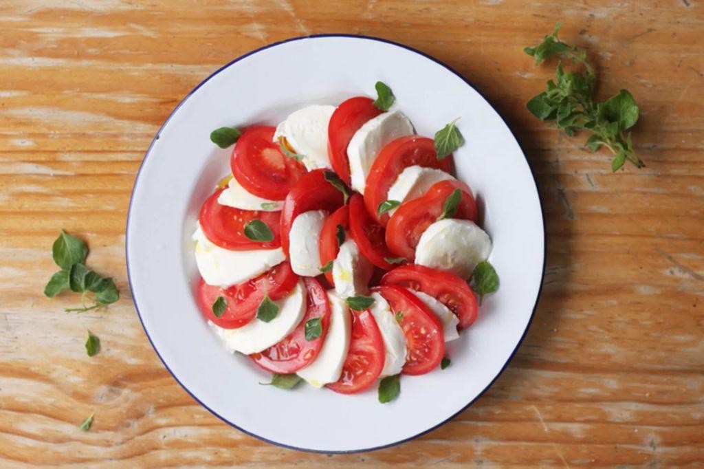 San Marzano Tomato and Mozzarella Caprese Salad